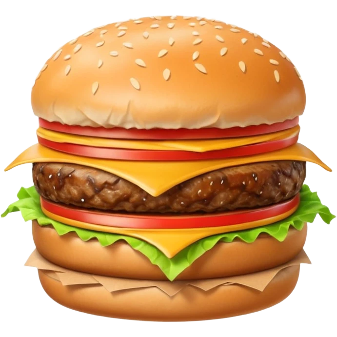 burger in wrapper emoji