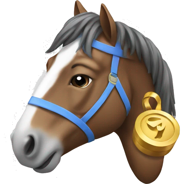 Horse with prize emoji