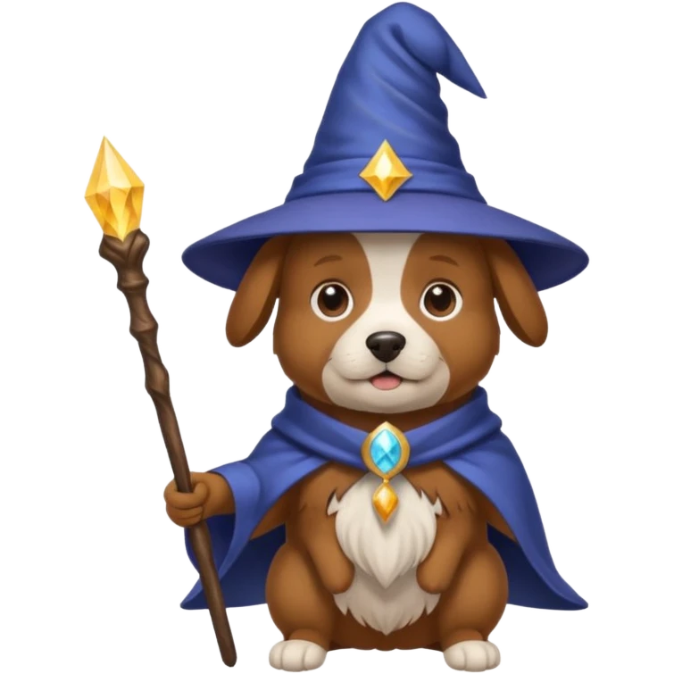 Dog wizard emoji