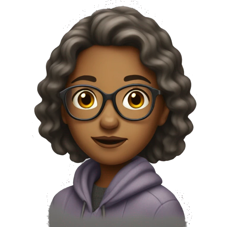 Realistic old teenage girl emoji
