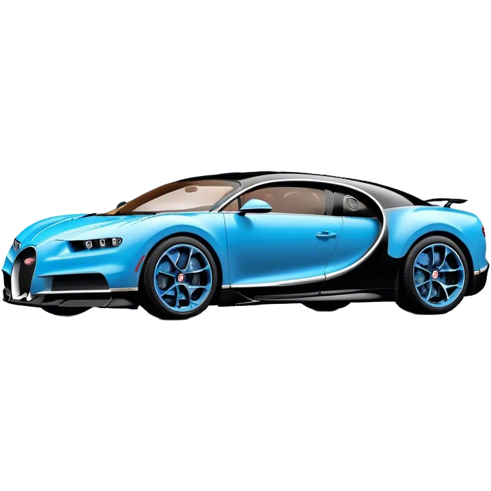Bugatti Chiron - Bugatti (Model Year: 2022) (Iconic colour: Blue and black) emoji