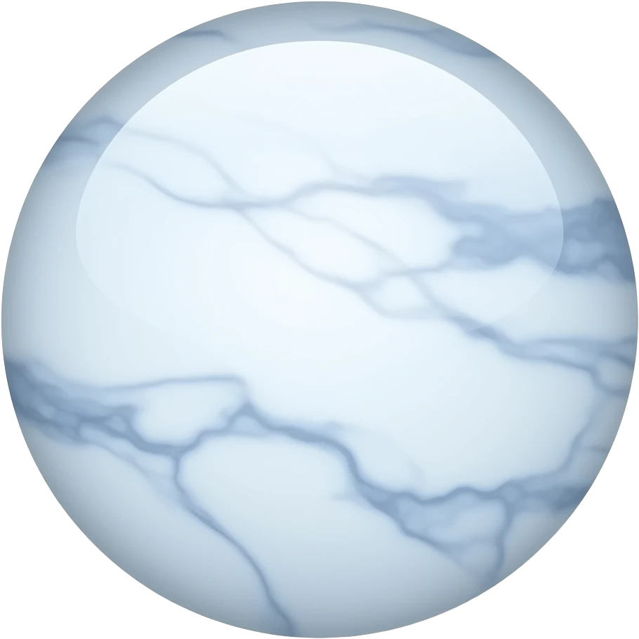 Pastel white divine glorious glowing celestial cloudy marble ball emoji