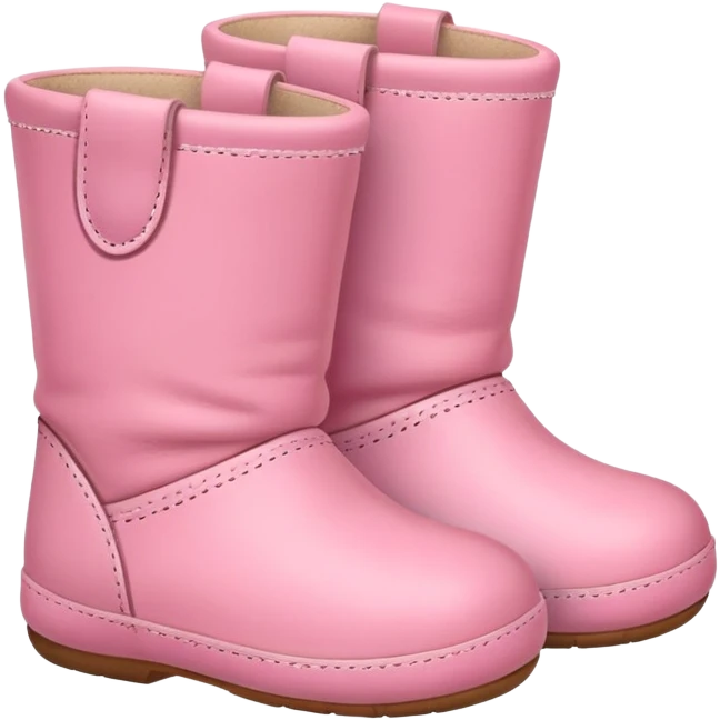pink baby boots emoji