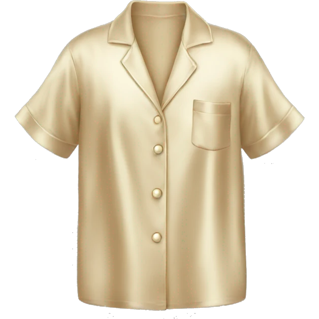 Silk beige pyjama  emoji