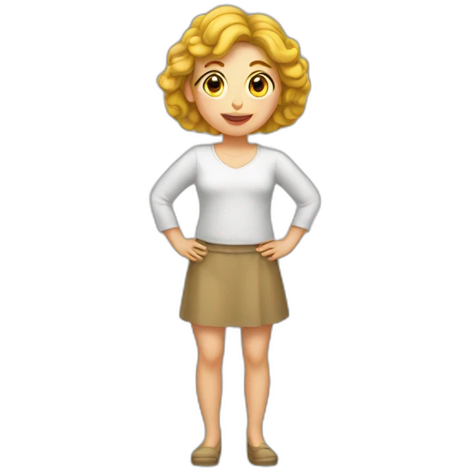 Femme à poil emoji