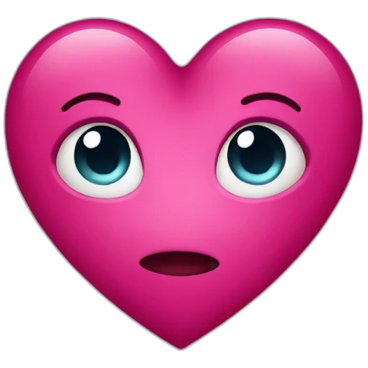 Dark pink heart emoji
