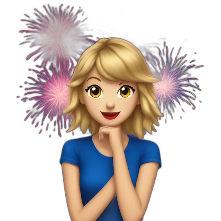 Taylor Swift fireworks emoji