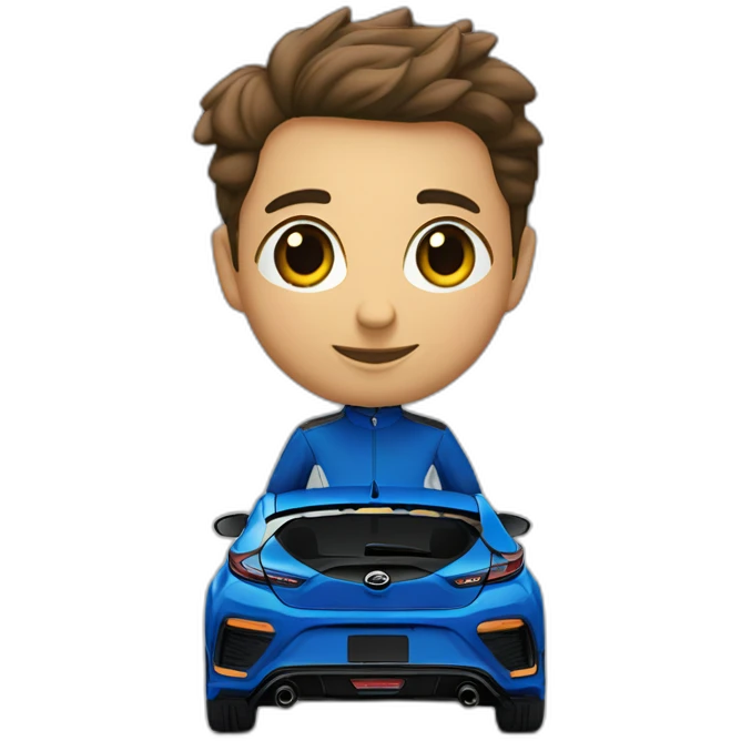 2020 Veloster N performance blue emoji