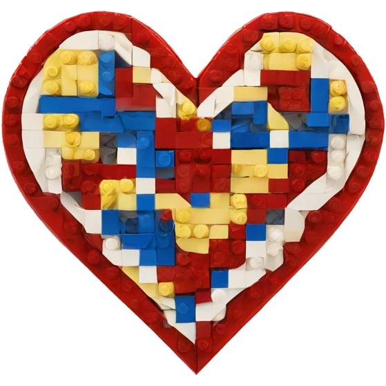 Lego heart emoji