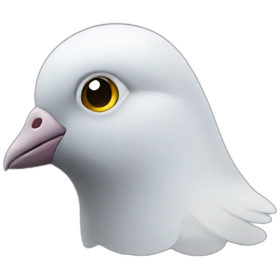 human but with a pigeon head emoji
