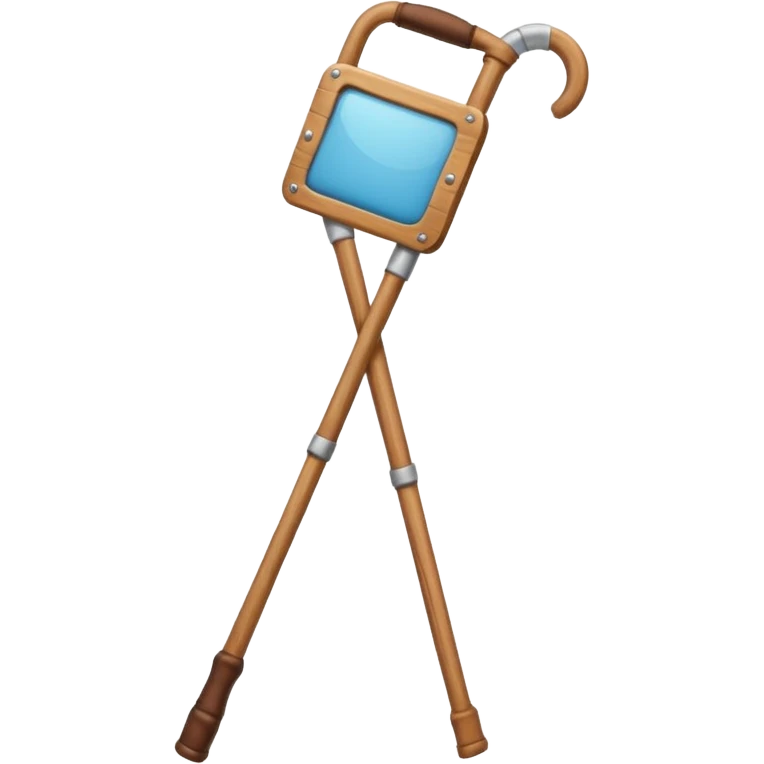 a crutch emoji