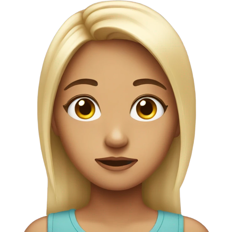 girl side eying judgy emoji