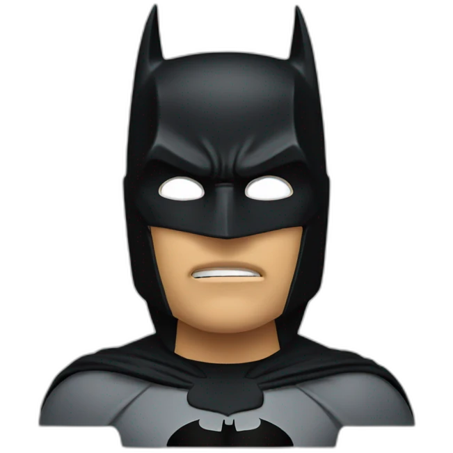 batman without mask emoji