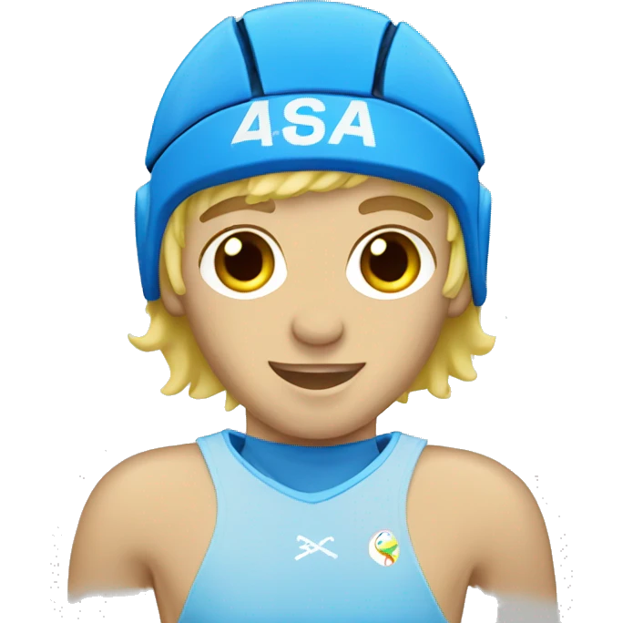 summer olympics water polo blonde boy emoji