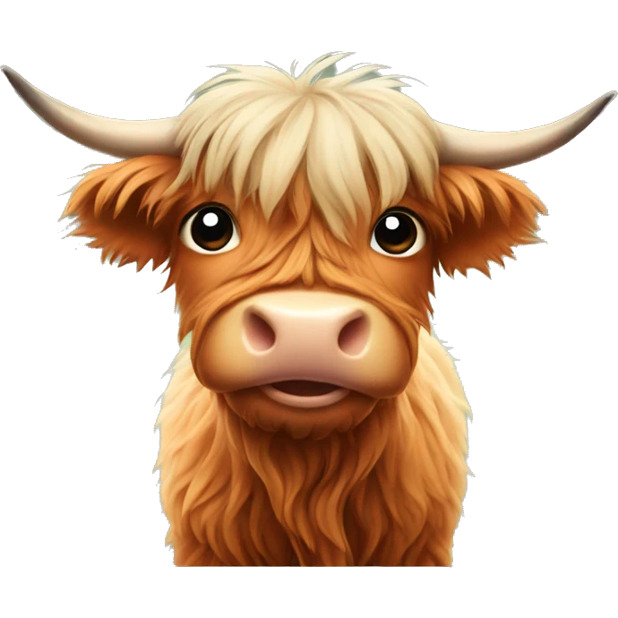cute highland cow emoji