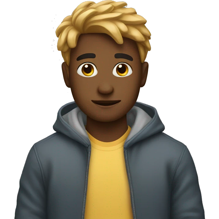 young man thinkin emoji