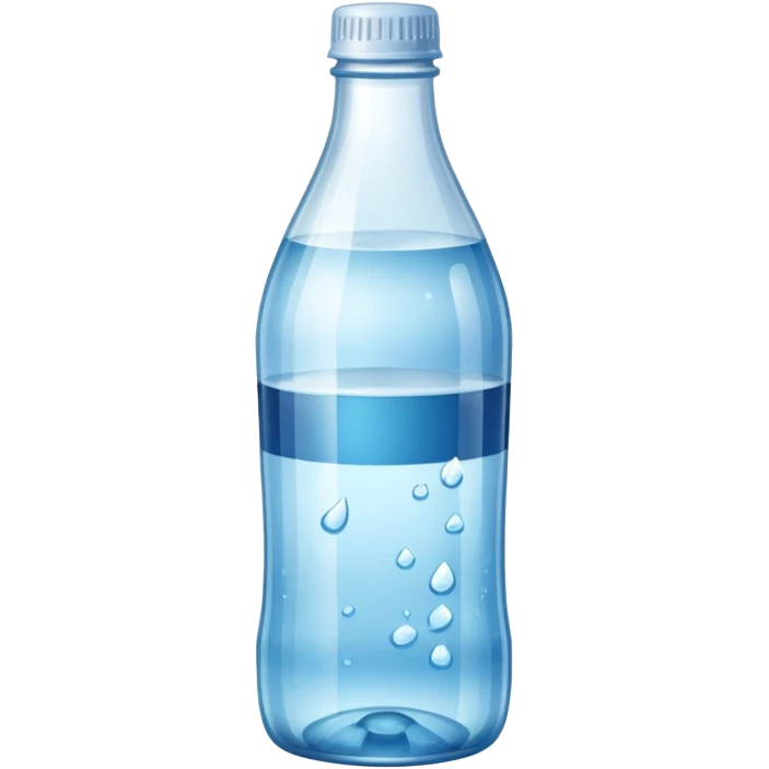 Botella de agua mineral emoji