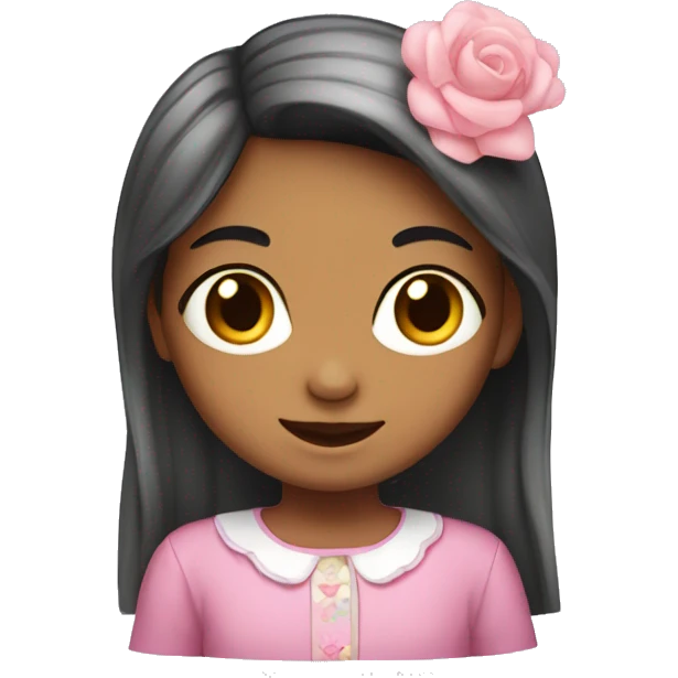Niña con pastel de cumpleaños  emoji