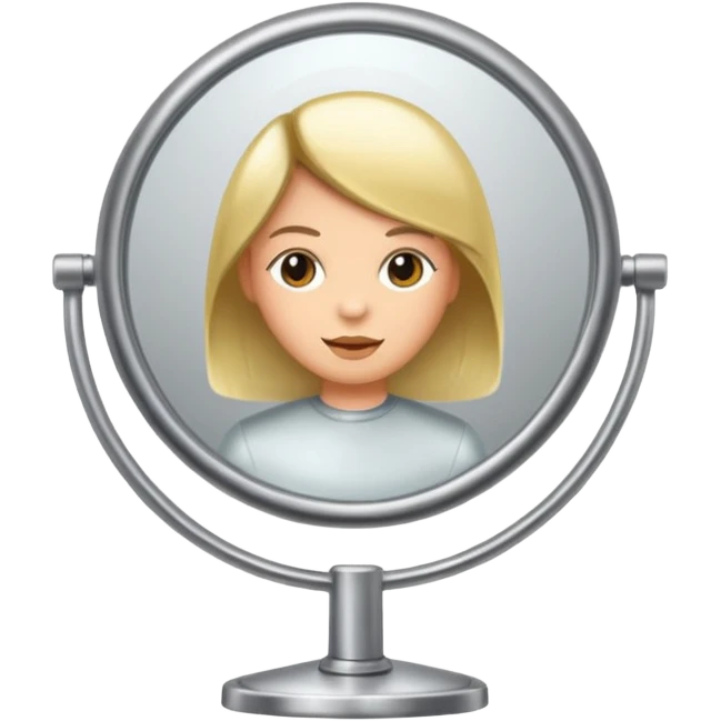 Hairdresser mirror emoji