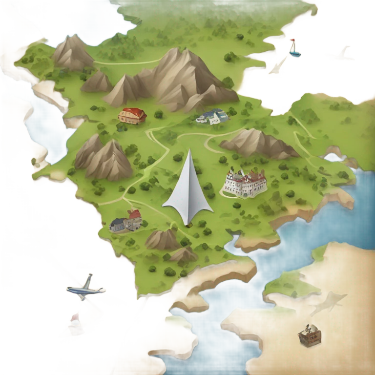 paper Map emoji