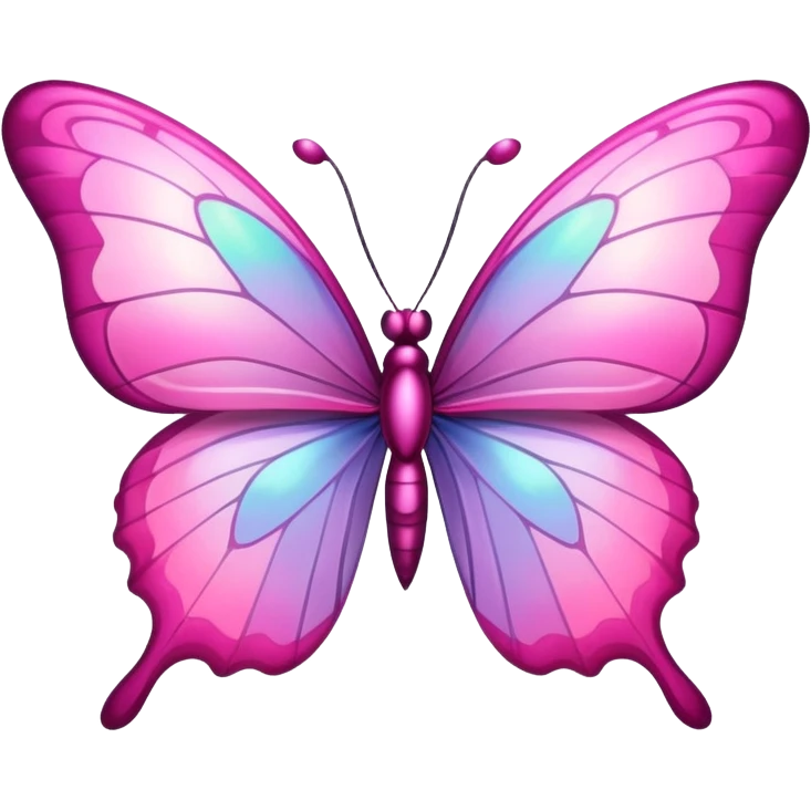 Pink girly butterfly  emoji