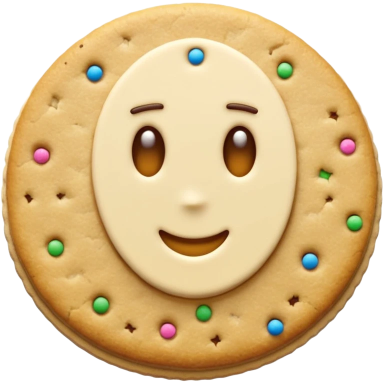 super realistic crumbl confetti sugar cookie emoji