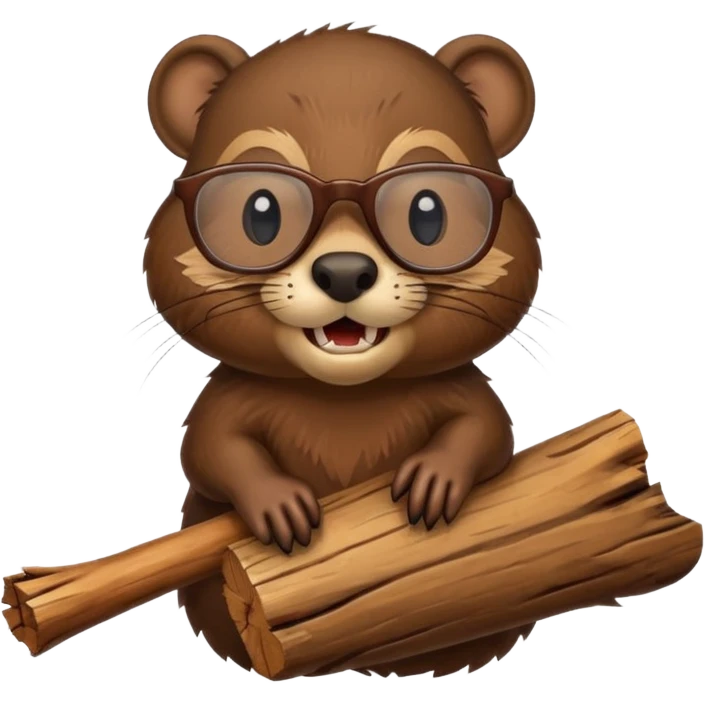 spectacled beaver emoji