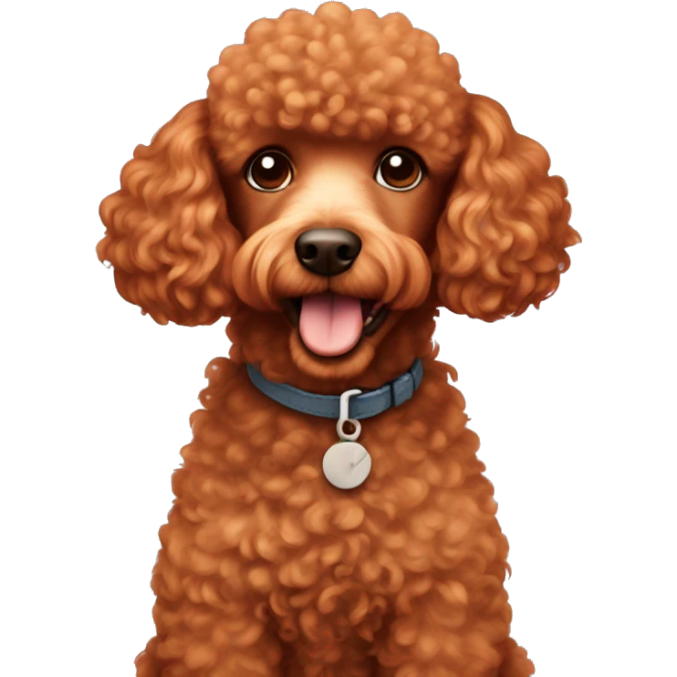 The red-haired poodle emoji