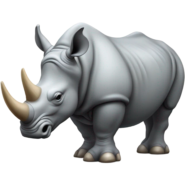 Rhinoceros figurine  emoji