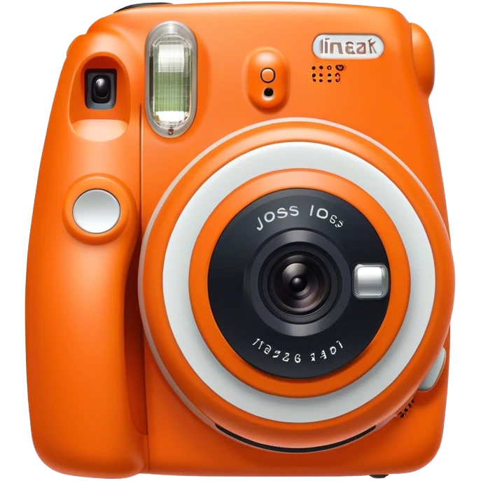 Orange instax camer emoji