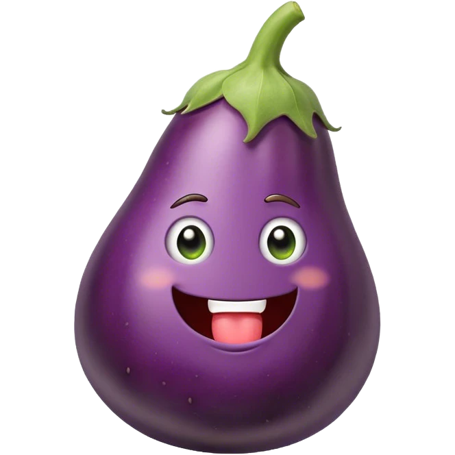 Middle finger eggplant  emoji