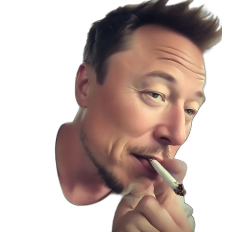 elon musk smoking weed on joe rogan emoji