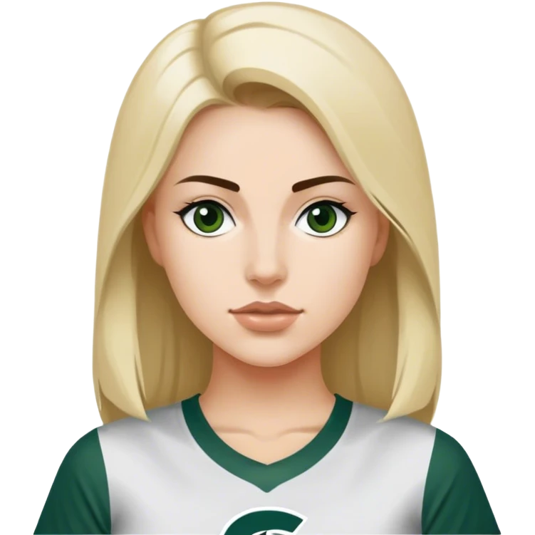 Female Michigan state fan emoji