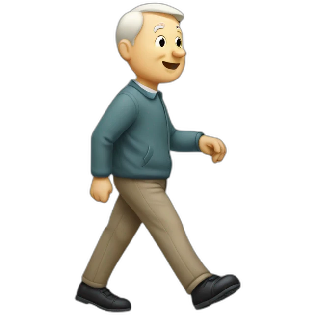 Mr.magoo walking emoji