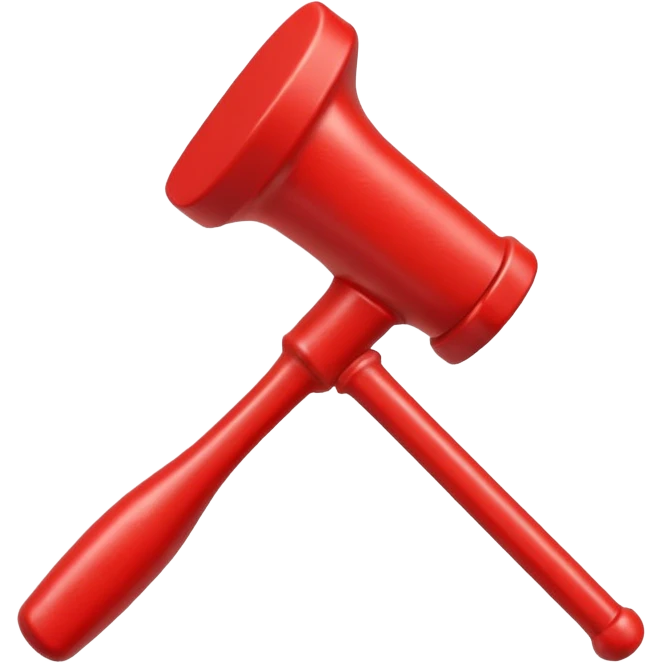 red toy hammer emoji