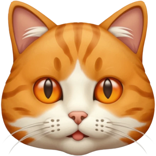 cat with closed mouth, showing no emotion, plain background emoji