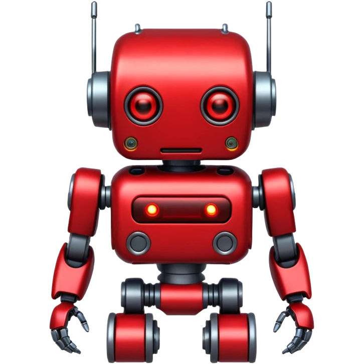 RED Robot Cyberpunk emoji