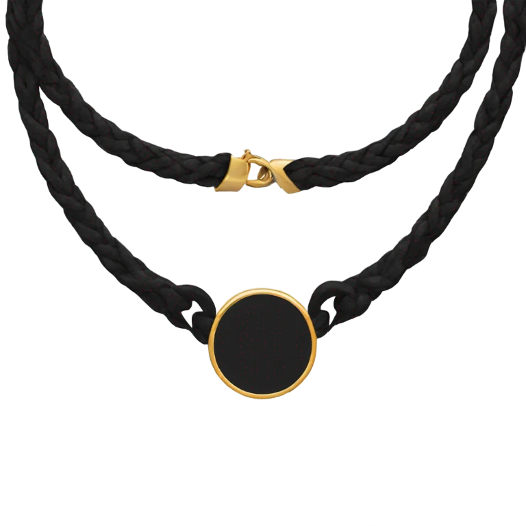 Black choker necklace emoji