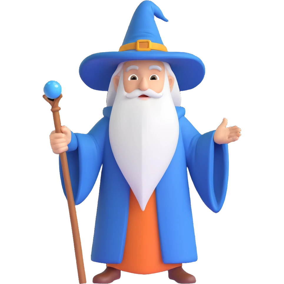 A wizard emoji