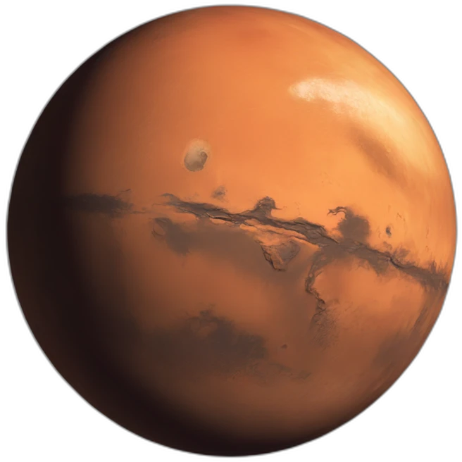 Mars planet emoji