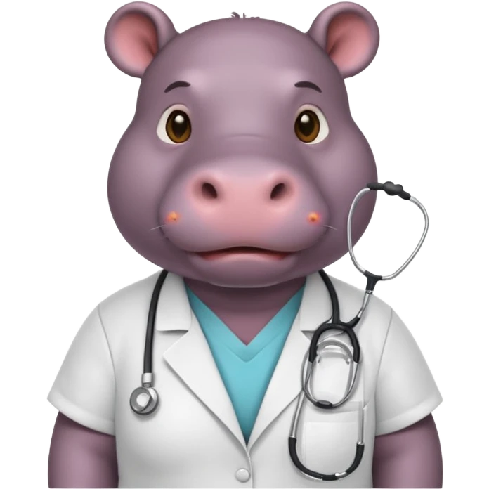 Hippo nurse emoji