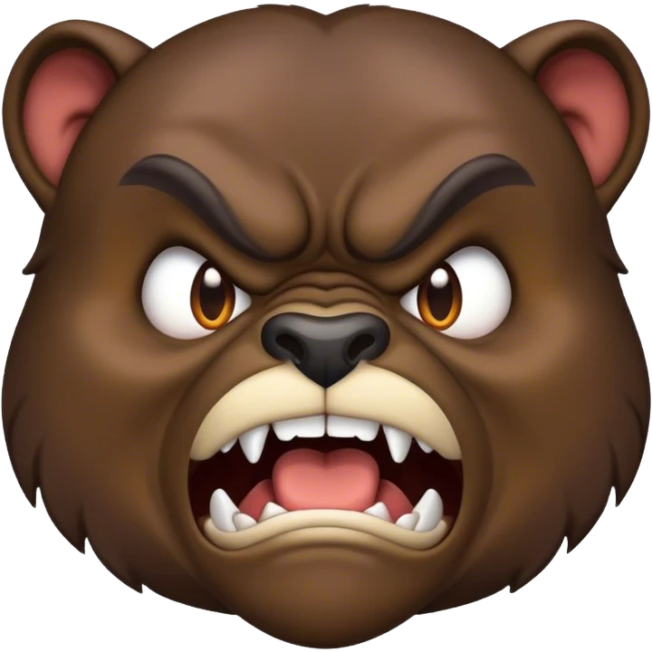 growling face emoji