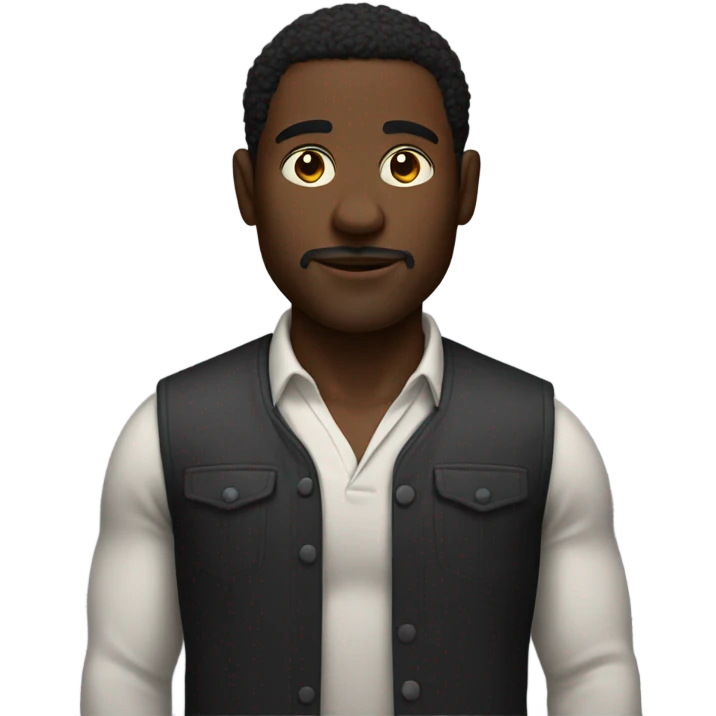 fat black guy emoji
