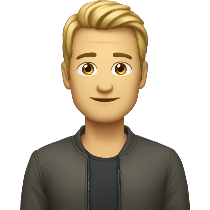 Эмоджи космонавта с именем DEN emoji