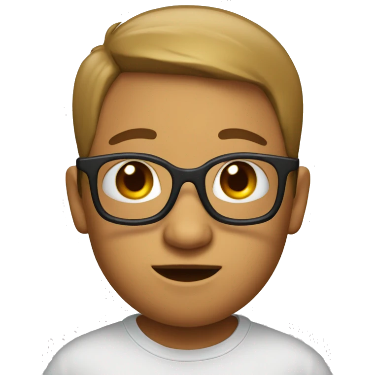 Bebé con lentes emoji