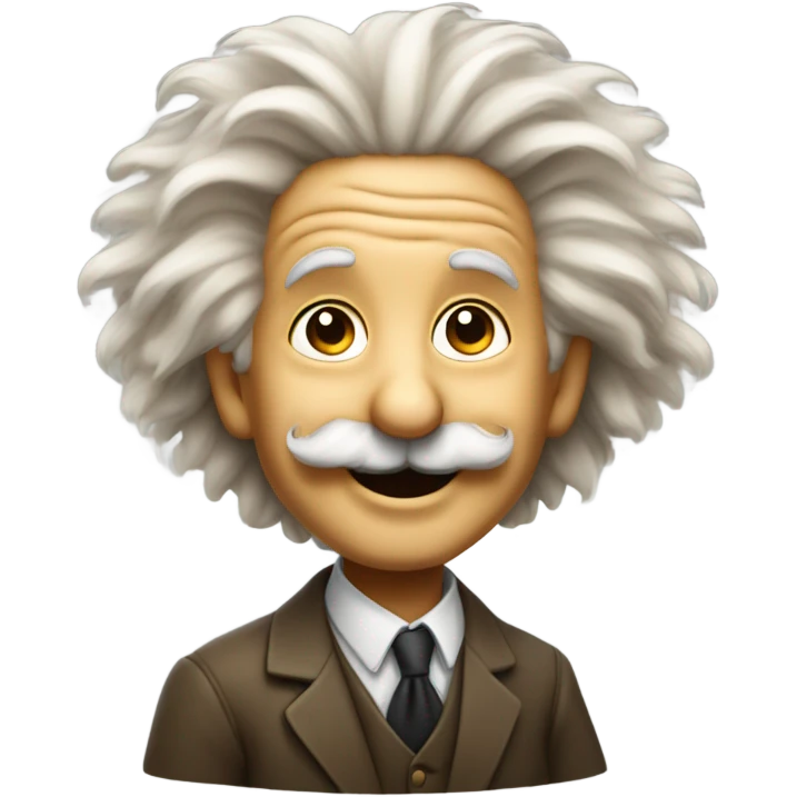 Einstein smiling emoji