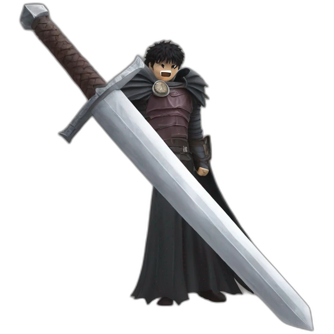 angry berserk guts with large sword emoji