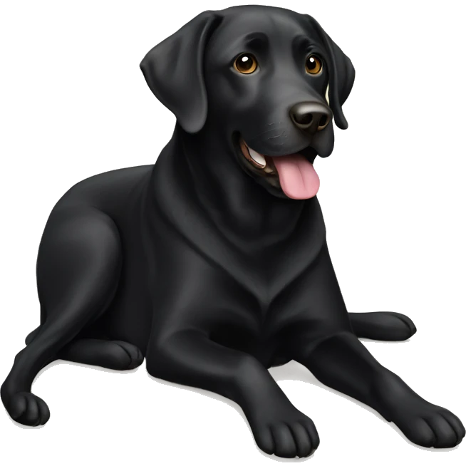 Black lab emoji