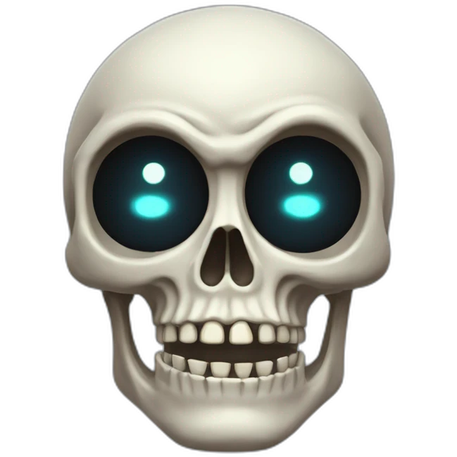 buissnessman fit skeleton with glowing eye emoji