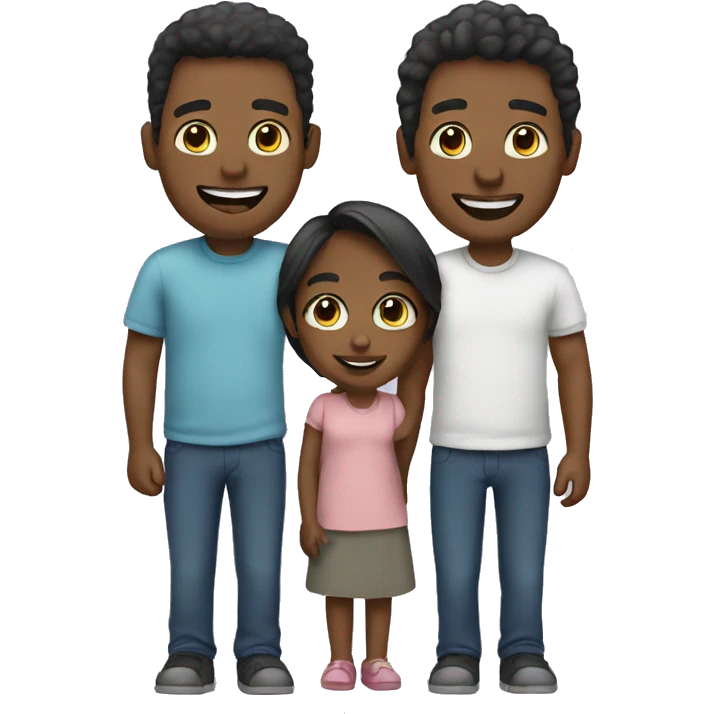 Family of 3 emoji